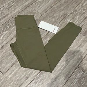 Align High Rise 25” Bronze Green Sz 2 Leggings